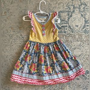 Matilda Jane Floral Apple Dress, size 4T